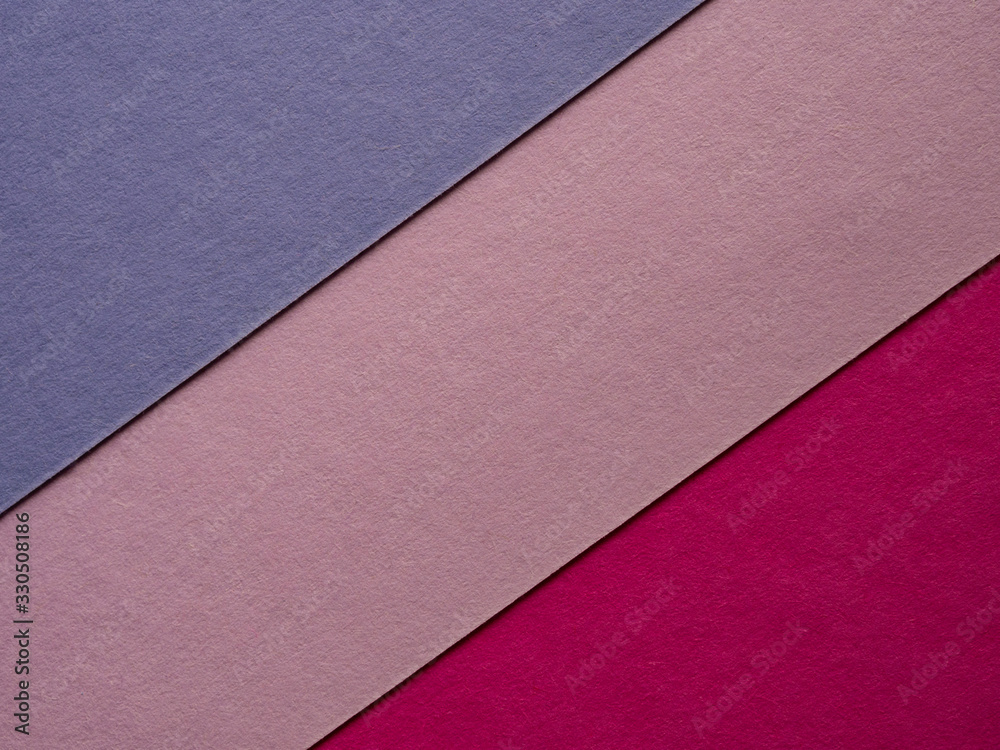 Fototapeta premium Colored sheets of paper. Pink and purple.