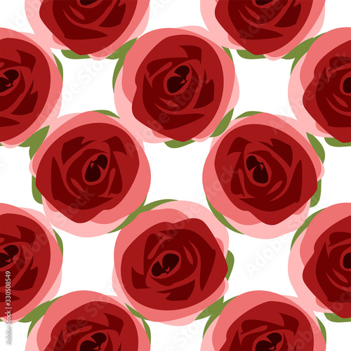 seamless floral background with rose flowers