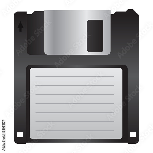 3.5-inch black floppy disc icon