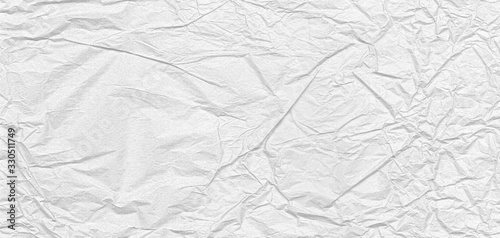 Abstract white crumpled paper. Old paper texture