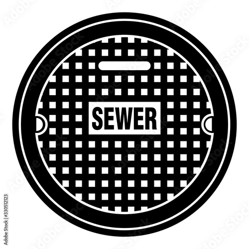 Circular manhole cover for city street