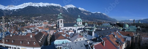 Panorama Innsbruck mit Nordkette