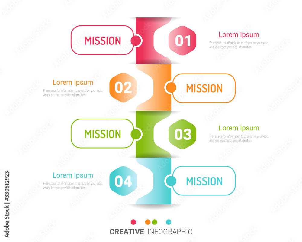 Abstract infographics number options template with steps, with 4 label. Can be used for workflow layout, diagram, business step options, banner, web design. Vector eps 10. Abstract infographics number options template with steps, with 4 label. Can be used for workflow layout, diagram, business step options, banner, web design. Vector eps 10.