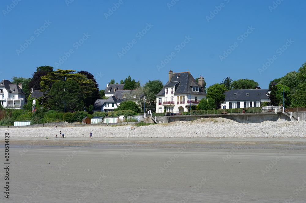 Maisons de vacances au bord de la plage, Crozon, Bretagne