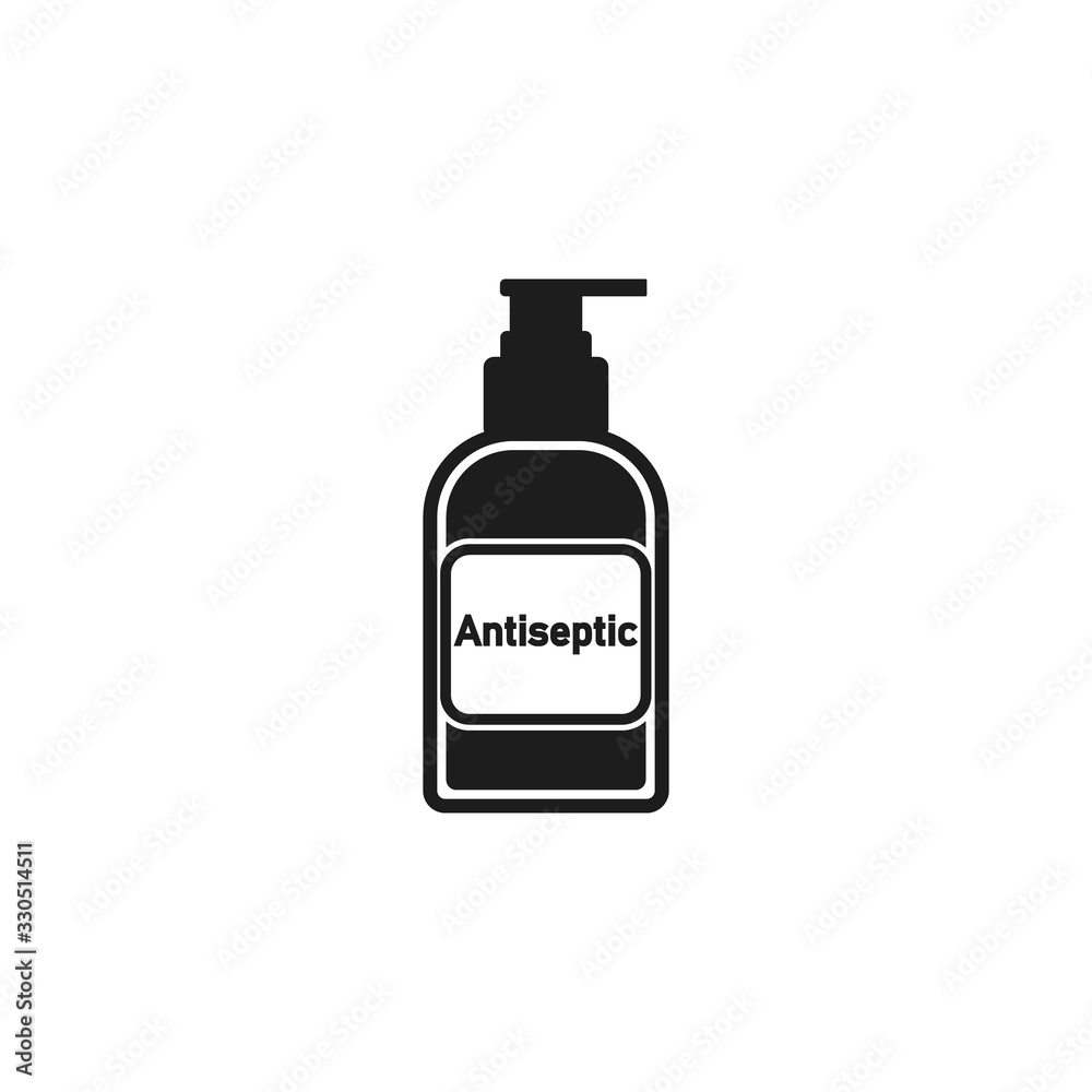 Antiseptic, medical disinfection icon. Vector. Isolated. Antiseptic, medical disinfection icon. Vector. Isolated.