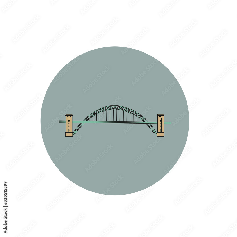 vector of Swing Bridge in Gateshead City vector of Swing Bridge in Gateshead City