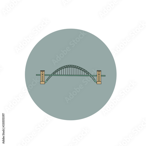 vector of Swing Bridge in Gateshead City