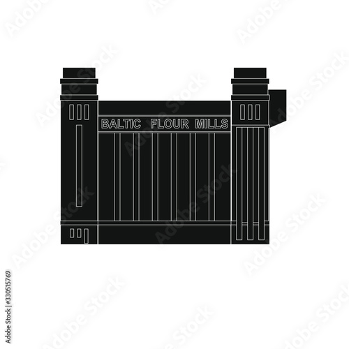 Obraz na płótnie GATESHEAD, ENGLAND - MAY 13: The Baltic Centre for Contemporary Art pictured on May 13, 2015. The centre is a converted flour mill on the banks of the River Tyne and opened in 2002. w salonie