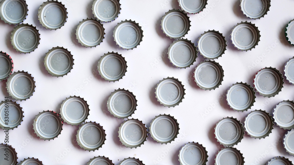 abstract background with bottle caps. beer caps abstract background with bottle caps. beer caps