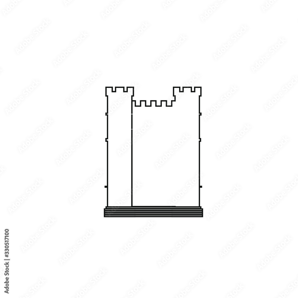 vector of NEWCASTLE city castle in England
