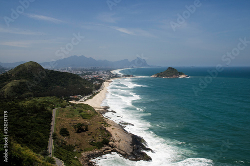 Barra da Tijuca and Recreio aerial view from Caete belvedere
