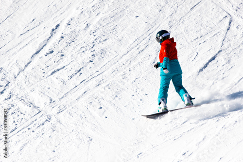skier on mountain slope