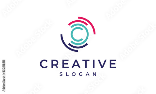 Circular Letter C Logo