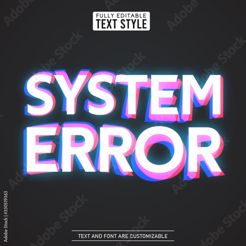 Glitch digital noise distortion modern cool effect text font collection typeface alphabet letters, numbers and symbols