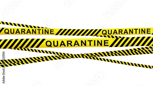 Wallpaper Mural Quarantine Line Animation on White Background Torontodigital.ca