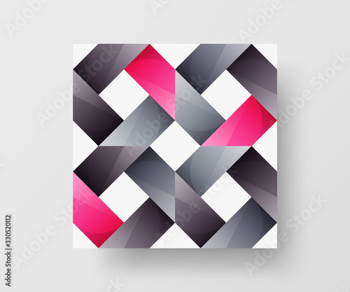 Amazing business advertisement vector mural art square banner mock up. Modern corporate abstract geometric illustration design layout background. Company identity quadrangle texture brochure template.