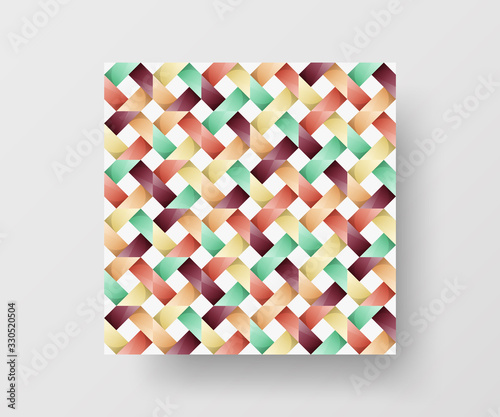 Amazing business advertisement vector mural art square banner mock up. Modern corporate abstract geometric illustration design layout background. Company identity quadrangle texture brochure template.