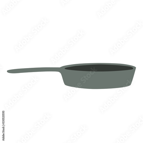 Pan. Cooking Vector illustration of a frying pan. Vector illustration.