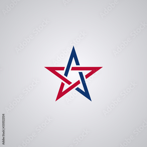 American Star Logo Design