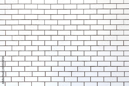 white tiles wall Wide angle.