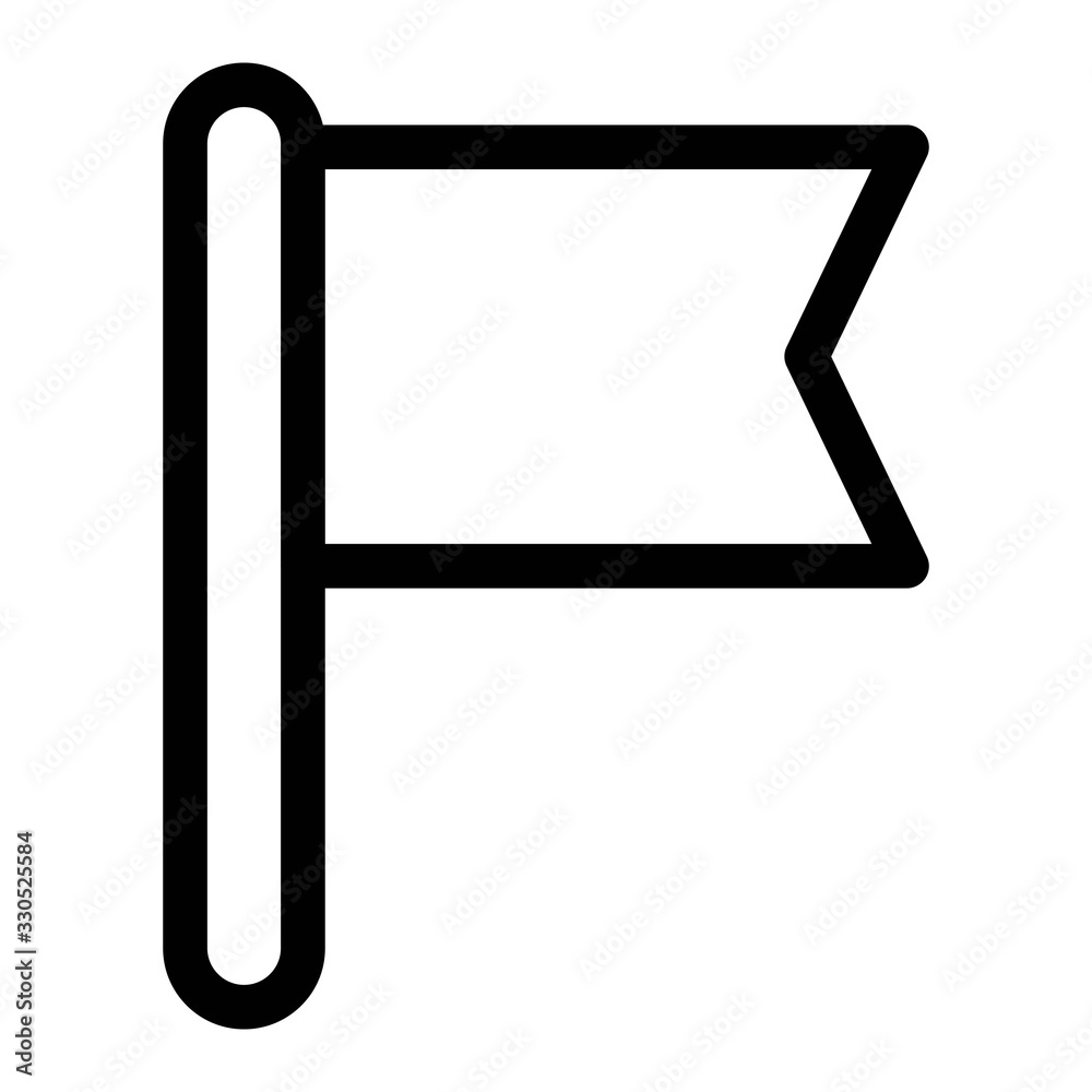 Flag icon in line style.