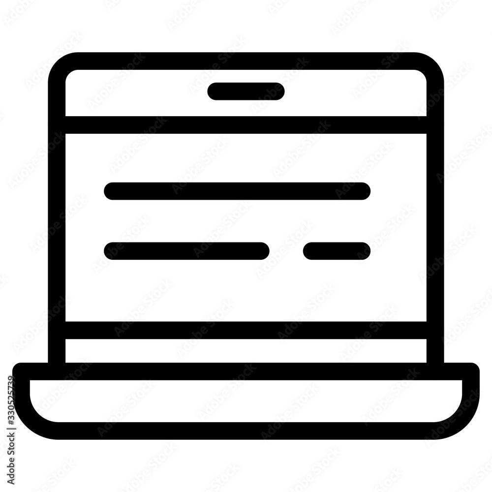 Laptop icon illustration. Portable computer, notebook symbols. Laptop icon illustration. Portable computer, notebook symbols.
