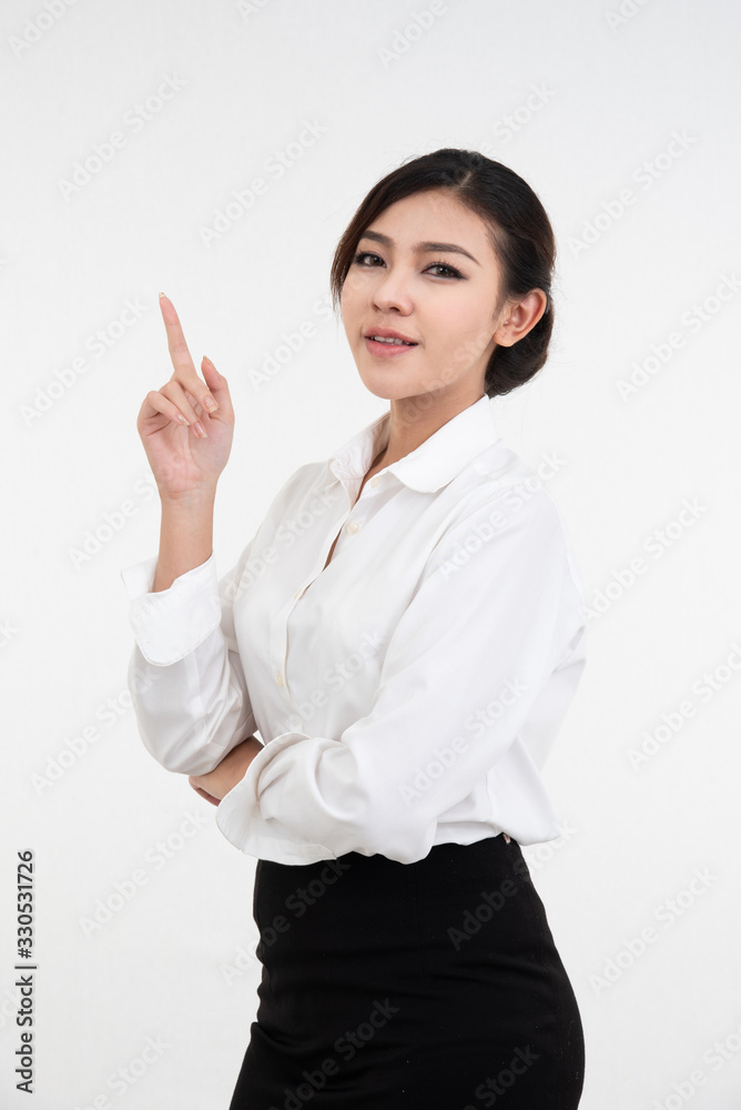 portrait of asian businesswoman isolated on white background portrait of asian businesswoman isolated on white background