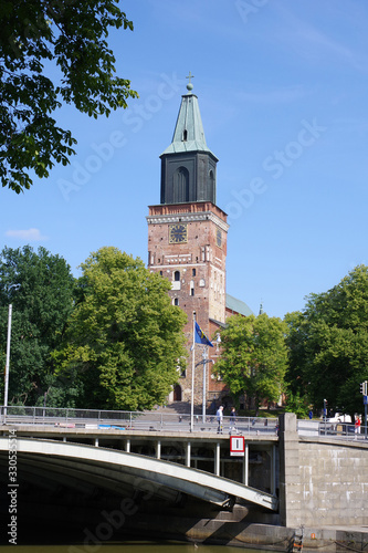 Eglise de Turku, l'un des plus vieux monuments de la ville, Finlande