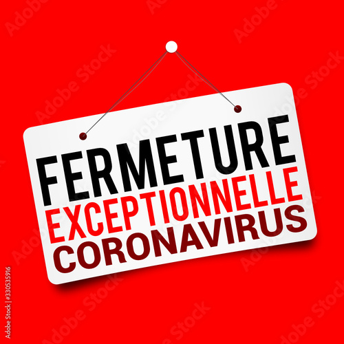 coronavirus fermeture exceptionnelle