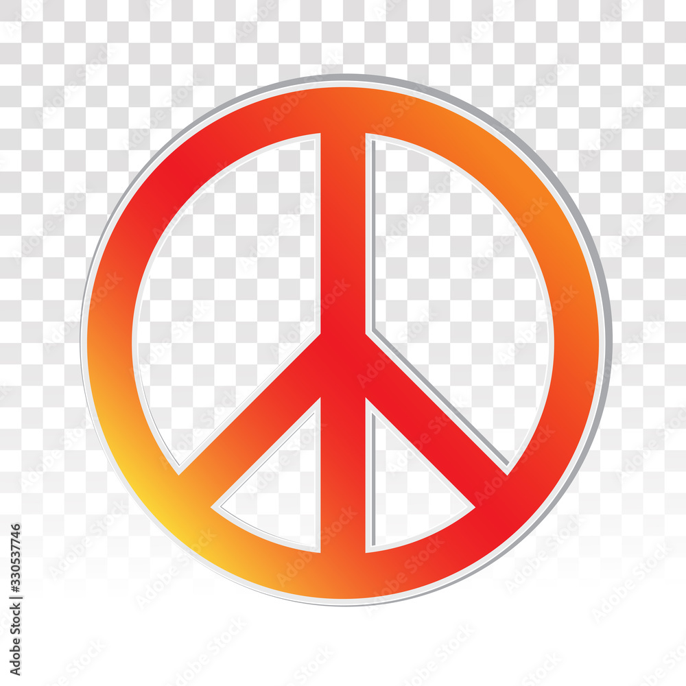 Peace sign icon for applications and websites Peace sign icon for applications and websites
