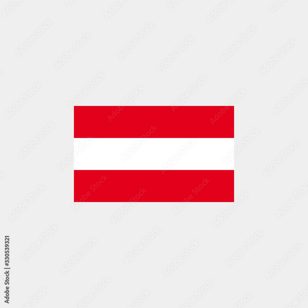 Obraz premium Austria flag. Vector illustration on gray background. The european union flag