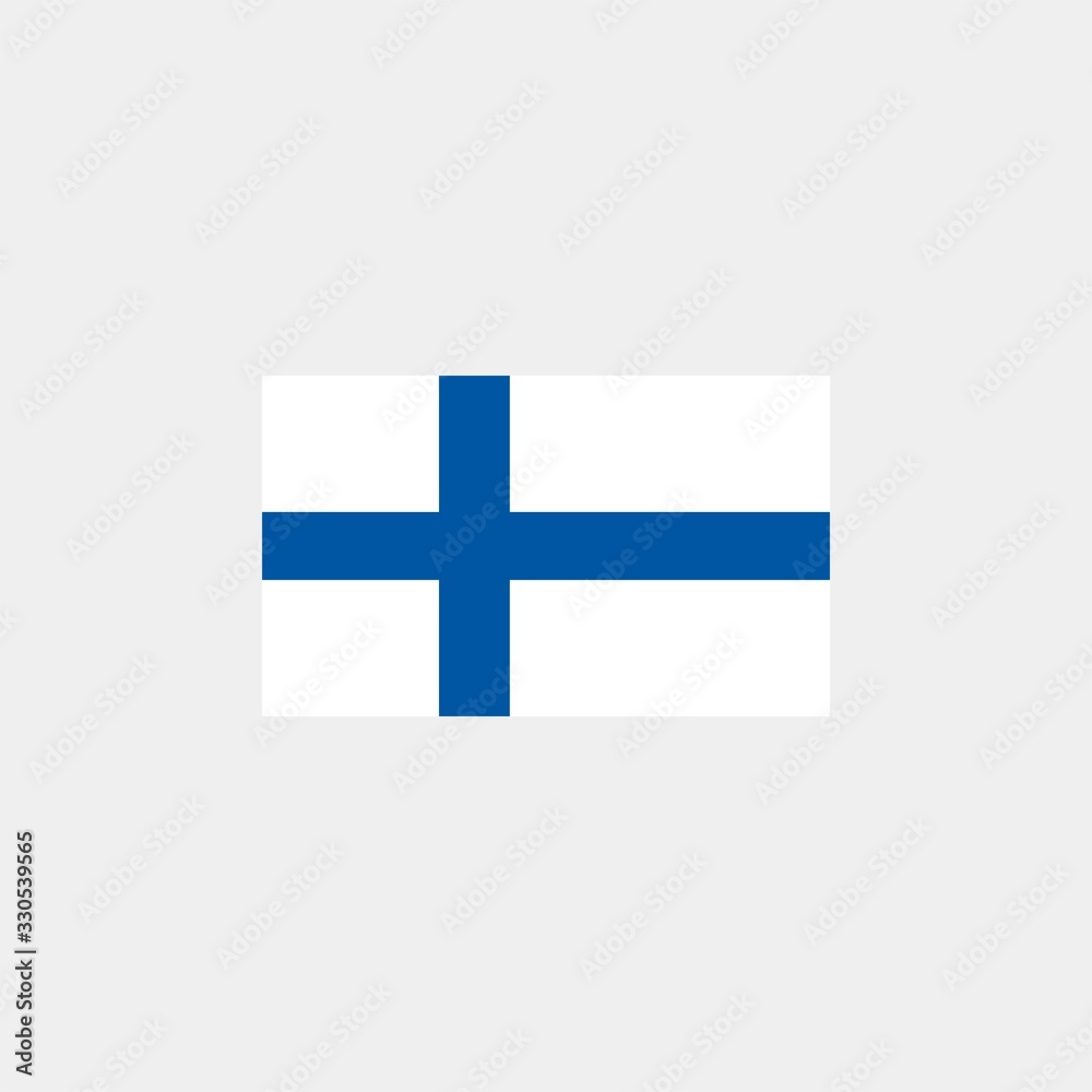 Finland flag. Vector illustration on gray background. The european union flag Finland flag. Vector illustration on gray background. The european union flag
