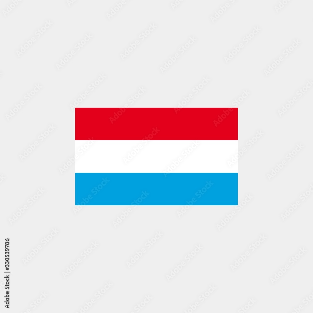 Luxemburg flag. Vector illustration on gray background. The european union flag Luxemburg flag. Vector illustration on gray background. The european union flag