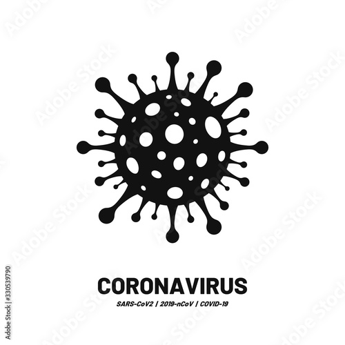 Coronavirus disease, corona virus under the microscope. Severe acute respiratory syndrome coronavirus, COVID-19. Novel coronavirus symbol, nCov-19 photo