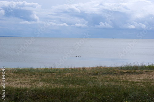 Mer baltique vue de l'isthme de Courlande photo