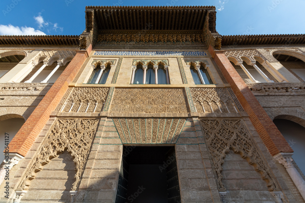 September 9, 2019, Sevilla, Andalusia, Spain, beautiful moorish palace Alcazar