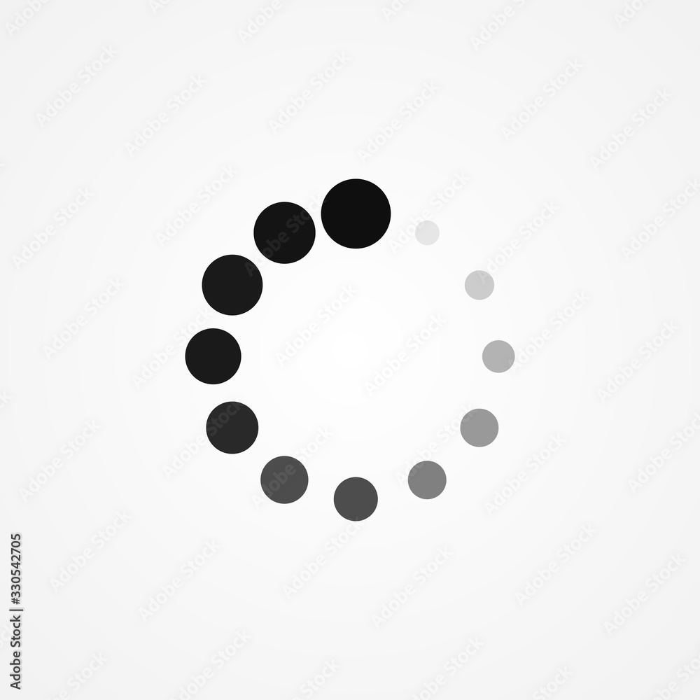 Loading icon. Vector stock illustration. Loading icon. Vector stock illustration.