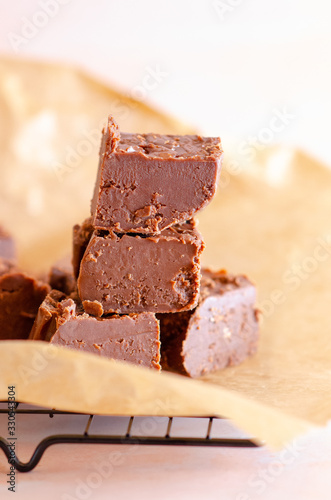 Fototapeta Naklejka Na Ścianę i Meble -  Chocolate Fudge close up shot