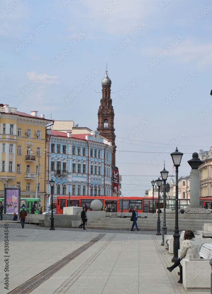 Naklejka premium Russia Kazan city street photography