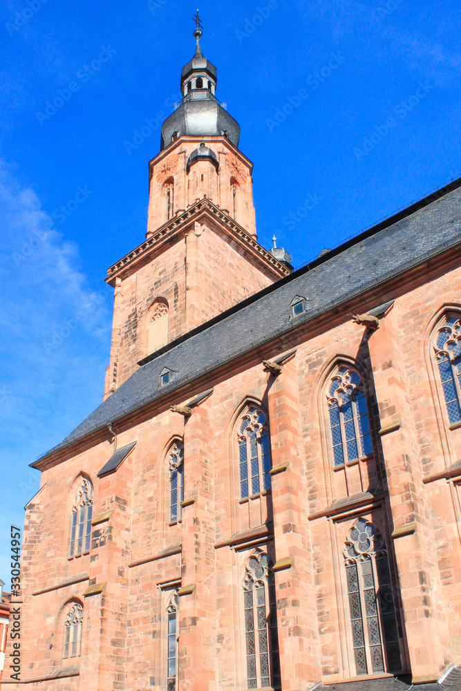 The Church of the Holy Spirit (In german Heiliggeistkirche) Heidelberg Baden-Württemberg Germany