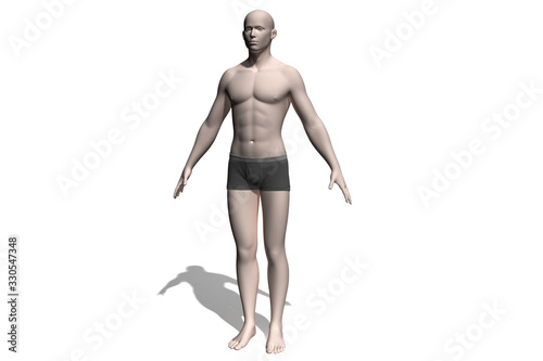 3d human model. Pictures of Human Reference For 3d Modeling. Man and woman anatomy reference 3d model. The human body isolated on white background. Human anatomy graphic drawing
