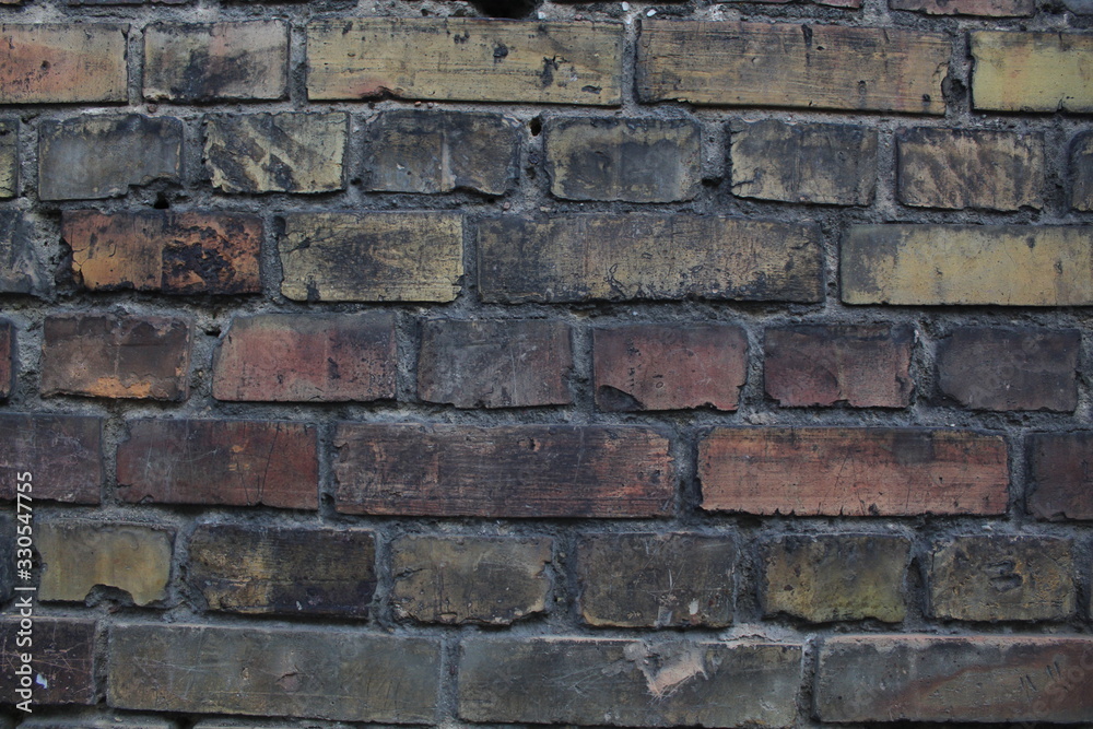 Obraz premium Brick wall close up. Background.