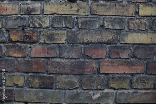 Brick wall close up. Background.