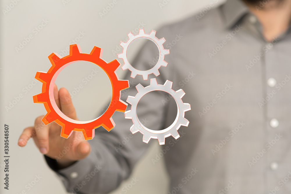 gear Technology setting concept background. gear Technology setting concept background.