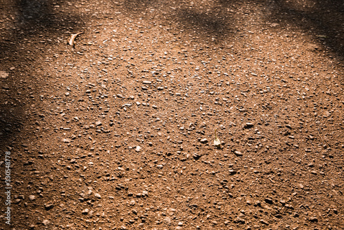 texture of soil on the street