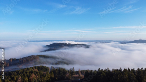 Sonnenaufgang mit Nebel im Sauerland