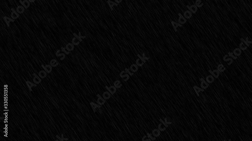 Light rain overlay isolated in black background