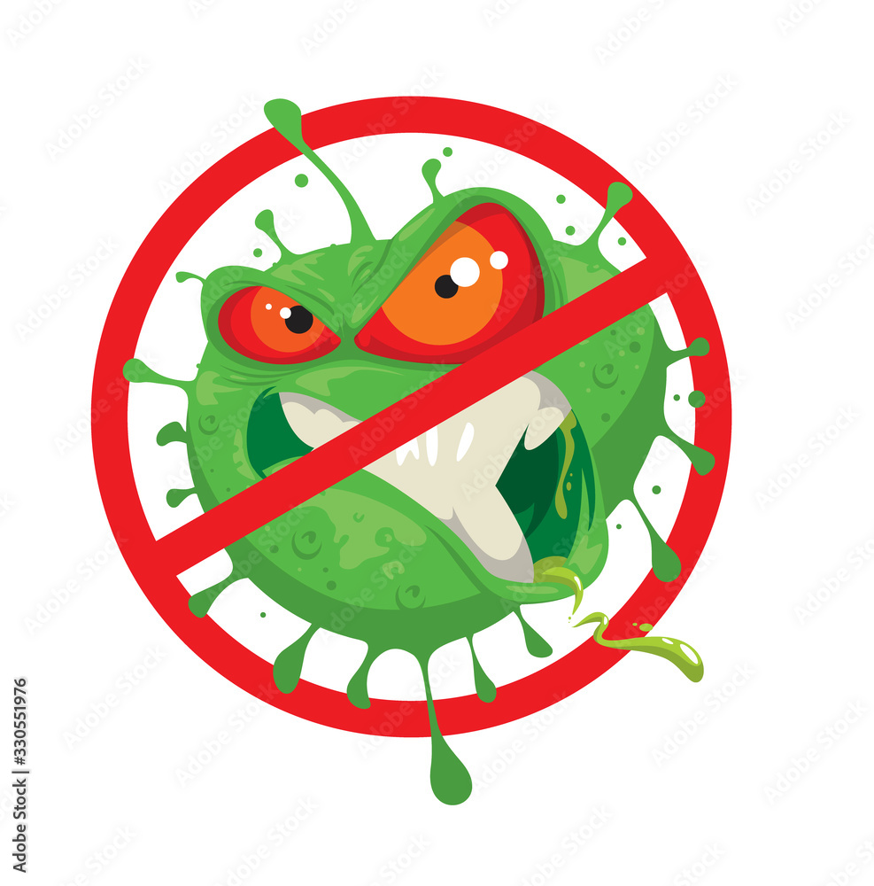 Fototapeta premium stop coronavirus vector