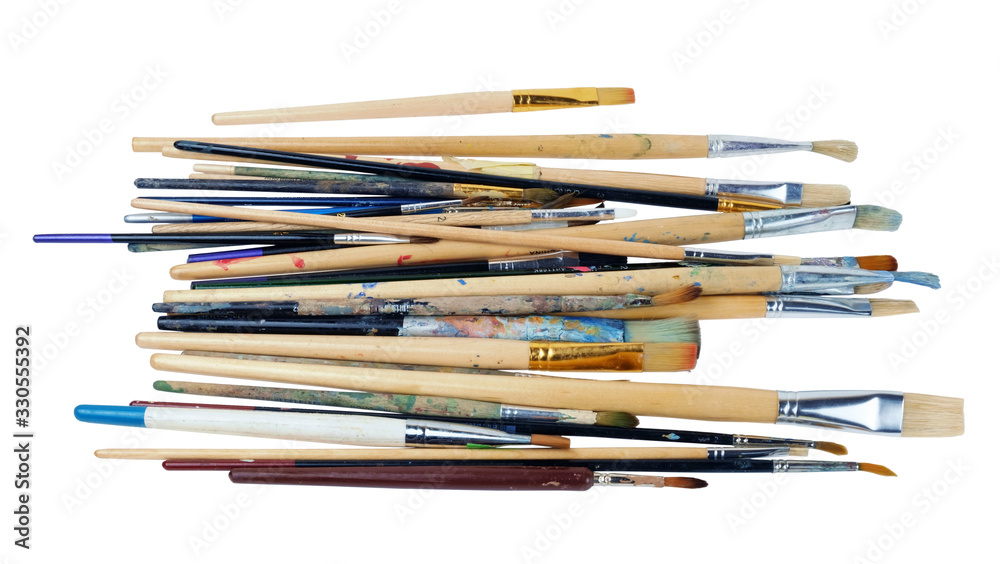 Various professional paint brushes Various professional paint brushes