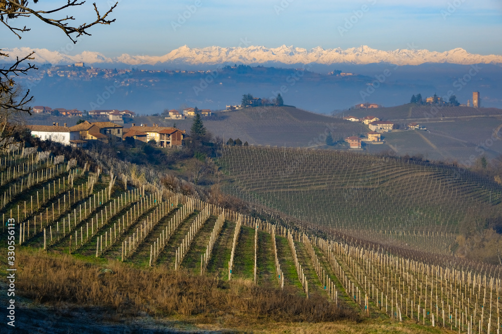 the panorama of Langhe